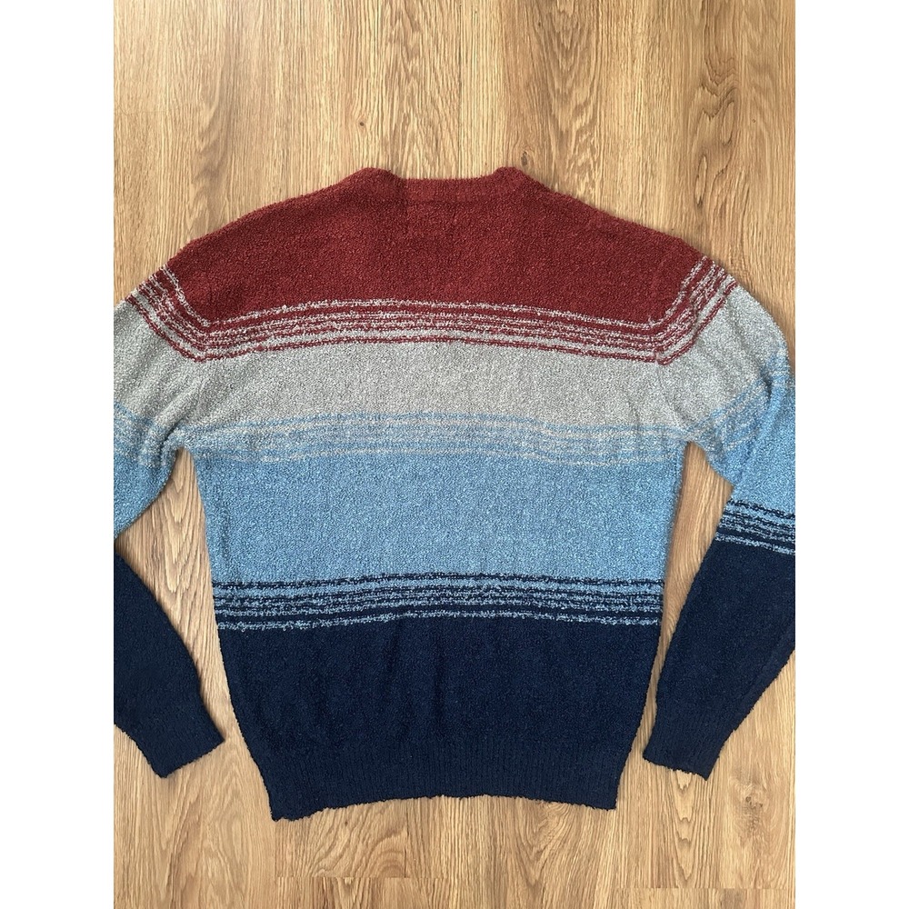 VTG 70s/80s JCPenney Striped Knit Pullover Sweater Grandpa Retro Ski Indi - Picture 7 of 7